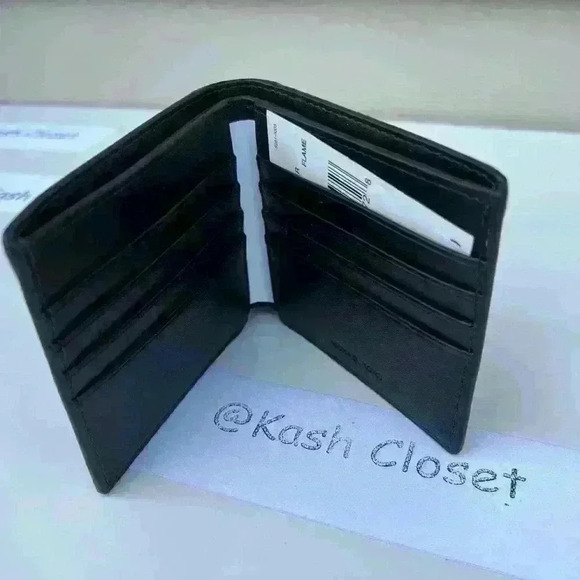 Michael Kors Mens Wallet Faux Leather Men Wallet MK Signature Flame - Picture 4 of 8